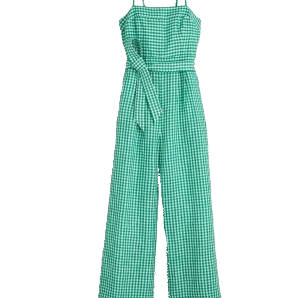 Jcrew Gingham jumpsuit
